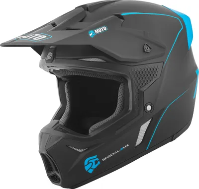 Immagine prodotto di FC-Moto Casco da motocross Merkur Straight, nero/blu, L