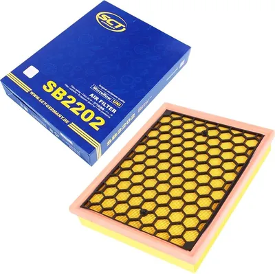 Produktbild von Fahrzeugluftfilter mit den Maßen 326 mm Länge, 252 mm Breite und 50 mm Höhe