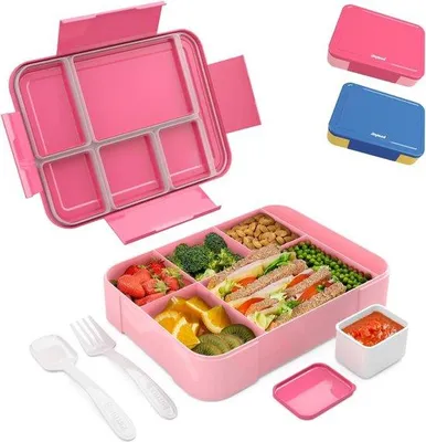 Image de Boîte à lunch pour enfants avec compartiments - idéale pour l'école et les sorties
