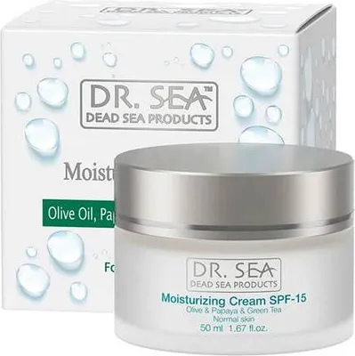 Immagine prodotto di Crema idratante con oliva, papaya e tè verde SPF15