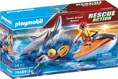 Obrázok produktu pre PLAYMOBIL Rescue Action Shark Attack Rescue, 5 rok / roky, Viacfarebný