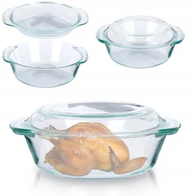 Produktbild von Orion Glas Auflaufform mit Deckel 2L