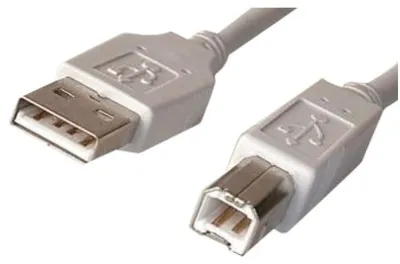 Produktbild von Thomson USB 2.0 Typ-A auf Typ-B Kabel 1.4m grau Druckerkabel A/B