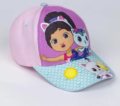 Produktbild von Gabby´s Dollhouse Sommer Cap – Kinder Mütze mit Print & UV-Schutz Rosa