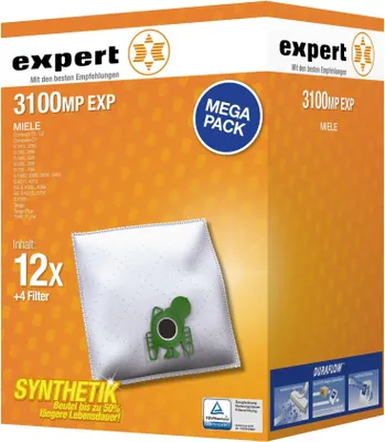 A product box for Miele vacuum cleaner bags.