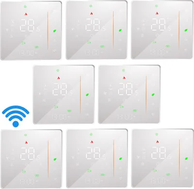 Produktbild von 8X WiFi Digital LCD Raumthermostat Thermostatr für 5A Wassererwärmung Fußbodenheizung Wöchentlich programmierbarer Wandthermostat