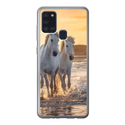 Obrázok produktu pre Kryt mobilného telefónu pre Samsung Galaxy A21s Kone - voda - pláž - zvieratá Silikónové mäkké puzdro
