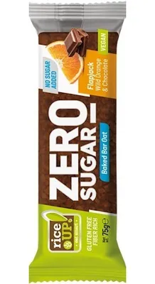 Obrázek produktu pro Rice Up Bezlepková ovesná tyčinka pomeranč a hořká čokoláda bez přidaného cukru (70g), 100927