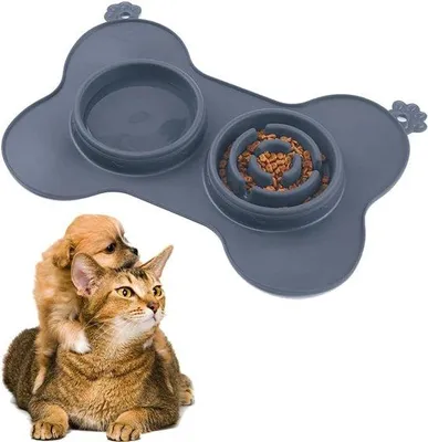 Produktbild von Futter- und Wassernäpfe für Hunde und Katzen, mittelgroß, Anti-Rutsch