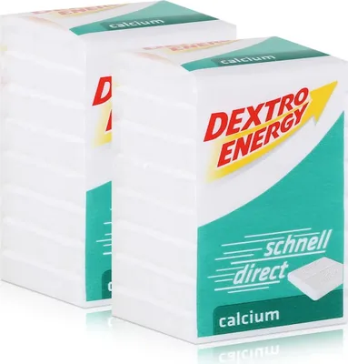 Produktbild von Dextro Energy Traubenzucker Calcium 46g (2er Pack)