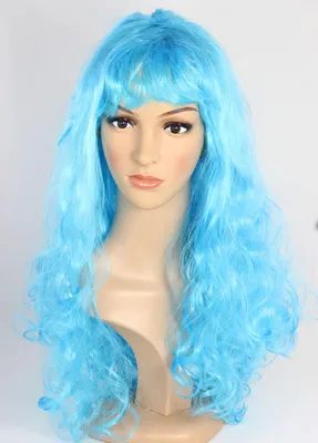 Produktbild von türkise Langhaarperücke für Damen Meerjungfrau Perücke für Karneval Party türkis