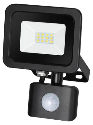 Obrázek produktu pro LED reflektor Alcapower 10 W, 850 lm, 4000 K, IP65, se senzorem PIR, neutrální bílá, IK10, kompaktní a vysoce účinný.