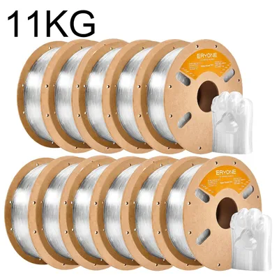 Obrázek produktu pro Filament pro 3D tisk z TPU – vysokorychlostní filament – flexibilní a měkký – rychlé tisknutí – průhledný, 11 kg