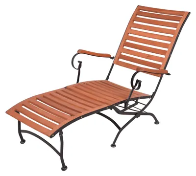 Produktbild von Deckchair MIA Natur Eukalyptus | Liegestuhl zusammenklappbar Gartenstuhl Sonnenliege