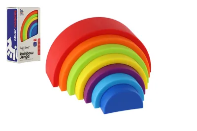 Immagine prodotto di Puzzle impilabile colorato Torre/Piramide Arcobaleno