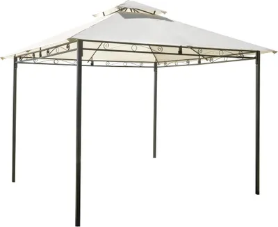 Produktbild von Gartenpavillon aus Eisen 3x3 Ecru Anthrazit Illinois