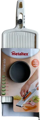 Produktbild von Metaltex Slice-Six Universalhobel, Gemüsehobel, 6- fach verstellbar, Gurkenhobel