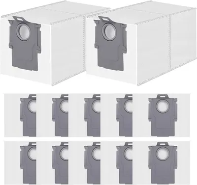 Produktbild von PromoHome® 12 Stück Staubbeutel für Roborock Qrevo S Pro, QV 35A, QV 35S, Qrevo Edge, Curv 2 Pro, Saros 10R, Saros 20, Curv 2 Flow, S8 MaxV