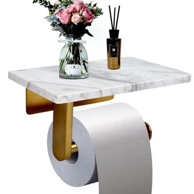 Produktbild von Toilettenpapierhalter mit Marmorregal