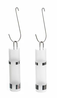 Produktbild von Luftbefeuchter 2er-Set für Heizkörper aus Edelstahl und Glas, gesundes Raumklima, modernes Design, 3-teilig, Größe ca. 20 x 5 cm