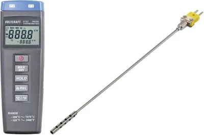 Produktbild von VOLTCRAFT K102 + TP 201 Temperatur-Messgerät Fühler-Typ K
