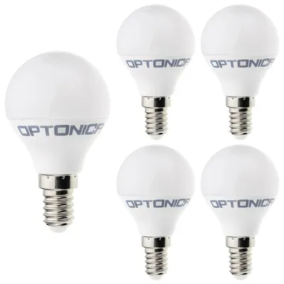 Produktbild von Optonica LED-Lampe G45 E14 5,5W 450lm 6000K 230V 5 Stück