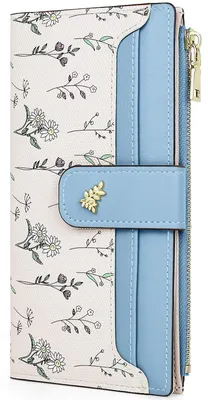 Immagine prodotto di Portafoglio da donna con motivo floreale e protezione RFID
