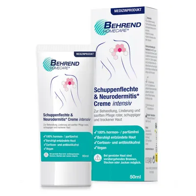 Produktbild von Behrend Homecare Creme gegen Psoriasis- und Ekzemsymptome, 50ml