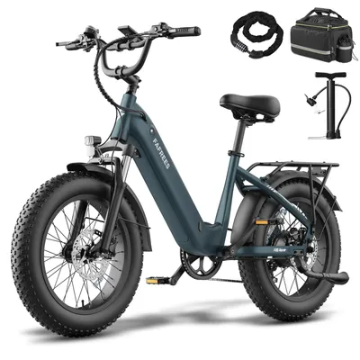 Produktbild von E-Bike 20×4,0 Fat-Reifen, 48 V 15 Ah 80 km Reichweite, 40 mm Federung, Kieferngrün matt