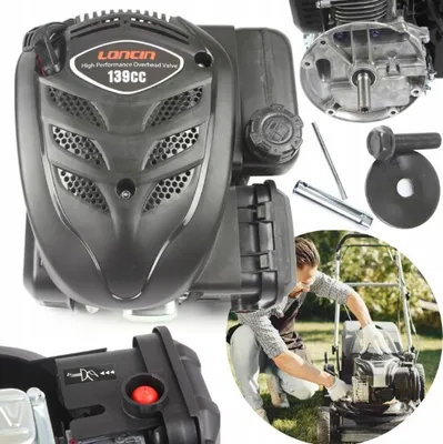 Immagine prodotto di Motore LONCIN OHV per tosaerba e motocoltivatore a benzina 3,7 CV 139cc albero 22,2/80mm