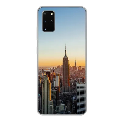 Produktbild von MuchoWow® Handyhülle Schutzhülle Hülle für Samsung Galaxy S20 Plus New York - Skyline - Sonnenuntergang Silikon Softcase Handy Hülle - Hartschale