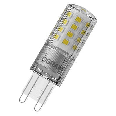 Immagine prodotto di OSRAM LED PIN Lampada LED in plastica trasparente, con 4,4 W per 600 lm, luce bianca calda a 2700 K, multicolore, base retrofit a innesto G9, CRI 80, EEK D, dimmerabile.