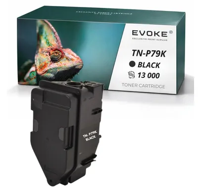 Image de Cartouche de toner compatible Evoke pour l'imprimante Konica Minolta TNP-79K TNP79, noire, rendement de 13 000 pages, compatible avec les modèles Bizhub C3350i C4050i