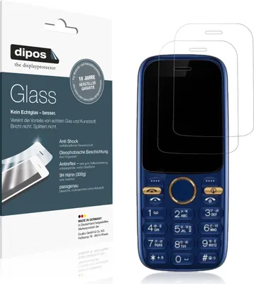 Produktbild von 2x Schutzfolie für Cellecor A4i matt - Anti-Shock 9H Folie dipos Glass Kunststoffglas