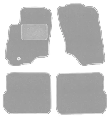 Productafbeelding van Velours automatten voor Mitsubishi Outlander I 2001-2006 (SUV) – 4-delig, grijs, op maat – Wielganizator OSLO
