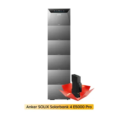 Produktbild von Powerness®Balkonkraftwerk Speicher , Anker SOLIX Solarbank 4 E5000 Pro 5kWh mit 5x BP5000 Erweiterungsakku Plug & Play für Ihre PV-Nachrüstung