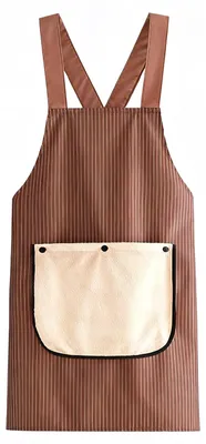 Produktbild von Wasserdichte Küchenschürze mit abnehmbarer Handtuchtasche, multifunktional, verstellbar, ölbeständig, für Damen und Herren, zum Kochen und Backen, gestreift