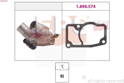 Produktbild von EPS Thermostat Kühlmittel 92°C für OPEL Frontera B SUV (U99) für VAUXHALL Frontera Mk II (B) SUV (U99)