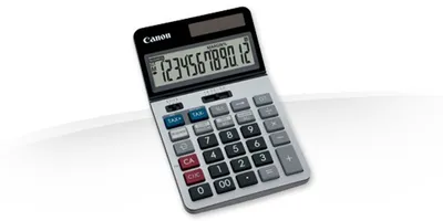Produktbild von Canon KS-1220TSG, Desktop, 12 Ziffern, 1 Zeilen, Display klappbar, Batterie/Solar, Schwarz, Blau, Rot, Silber