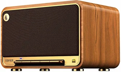 Zdjęcie produktu dla Głośnik Bluetooth EDIFIER 5.3 w stylu retro, drewniana obudowa, 60 W, Hi-Res, AUX, Multiroom