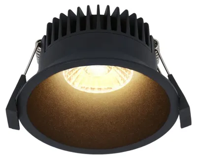 Produktbild von hoftronic LED Einbaustrahler 10W 900lm 2700K IP44 Schwarz