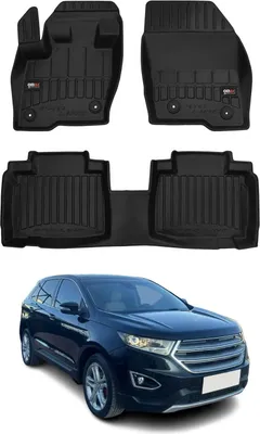 Image de OMAC Tapis de sol en caoutchouc pour Ford Edge 2014-2023 Noir Premium