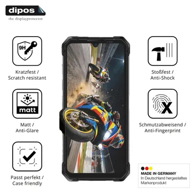 Image de 2x Protection ecrán pour LAGENIO Rhino 1 Pro mat Verre souple Film Protecteur 9H dipos