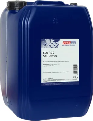 Produktbild von EUROLUB ECO PS-C für 0W-30 20 Liter Motoröl Motorenöl 9.55535-DS1 Iveco 18-1811 SC1 LV PSA B71 2312 9.55535-GS1 Öl