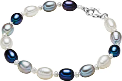 Produktbild von Valero Pearls Perlen-Armband Sterling Silber Süßwasser-Zuchtperle 00474521