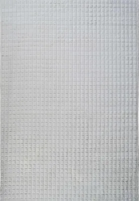 Produktbild von Teppich Hochflor mit Schachbrettmuster, extra weich, 80x150, weiß