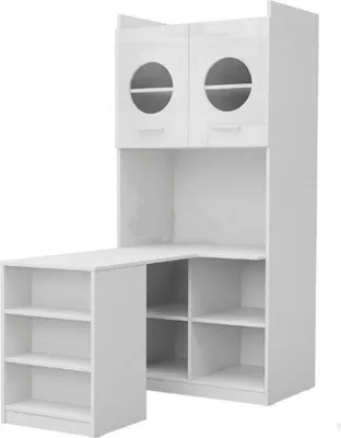 Produktbild von Schreibtisch Hochglanz Weiß Tisch  Kinderzimmer Jugendzimmer Möbel Tische