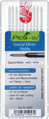 Produktbild von Minenset Pica-Dry 10x weiß wasserstrahlfest 10 Minen/Set