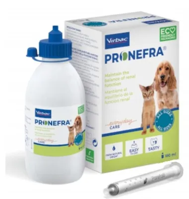 Imagen del producto de VIRBAC PRONEFRA, suspensión oral para perros y gatos con insuficiencia renal, 180 ml