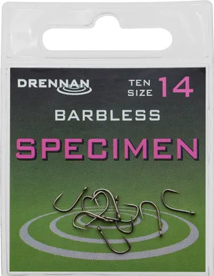 Produktbild von Drennan Specimen Haken ohne Widerhaken - 10